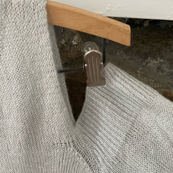 Vince Camuto open shoulder sweater. Navy and gray. Women’s size S. - Picture 5 of 8